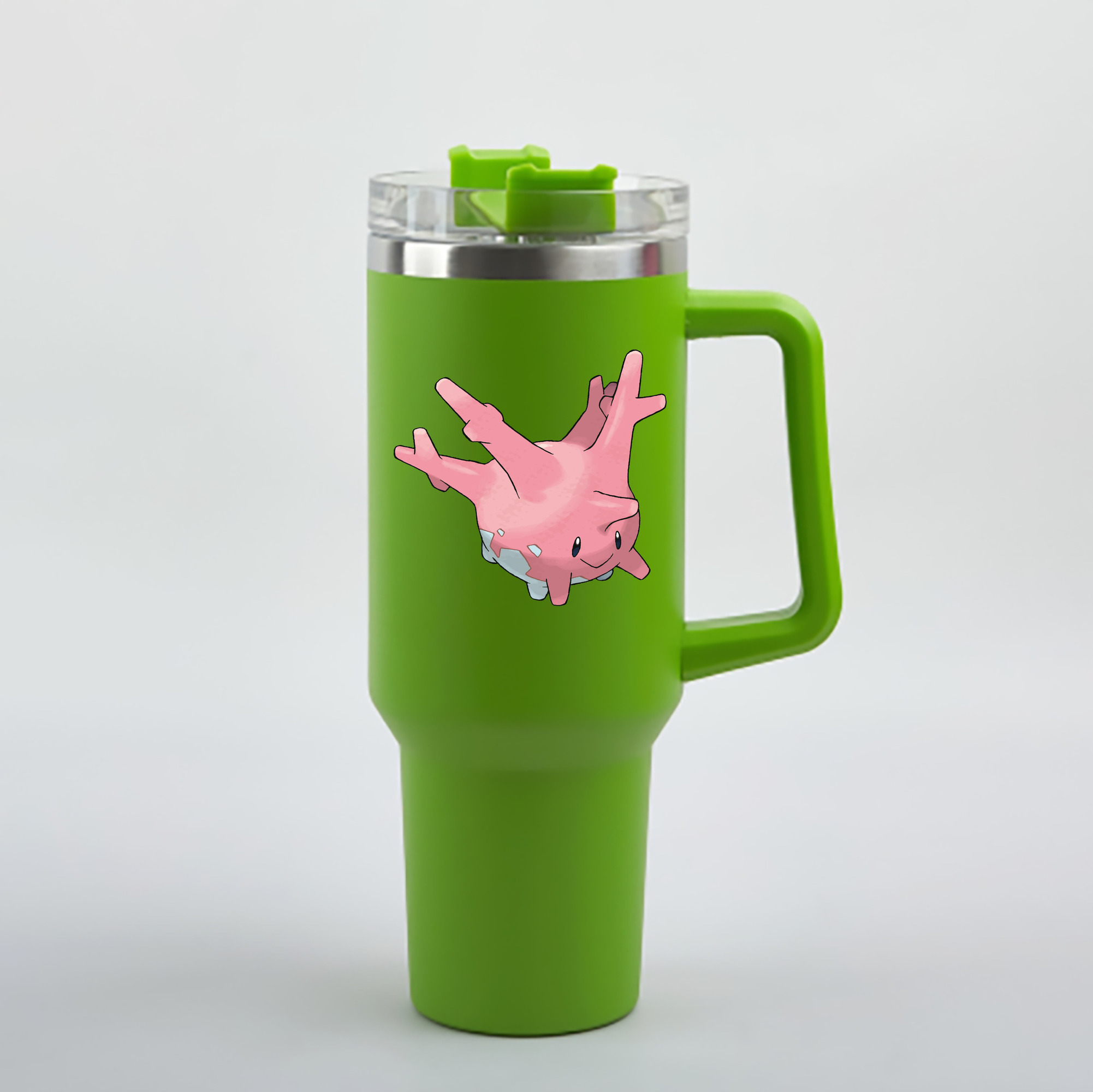 （画像用） ポケットモンスター Pokémon 1200mL車用タンブラー - クリスタルステッカー（プラスチックストロー付き）
